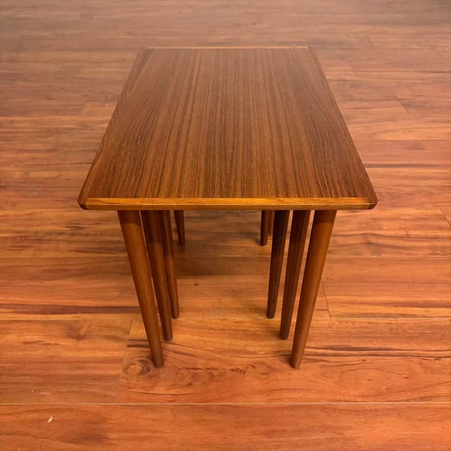 Mid 20th Century Bramin Mobler Danish Teak Nesting Tables - Set of 3 For Sale - Image 5 of 15