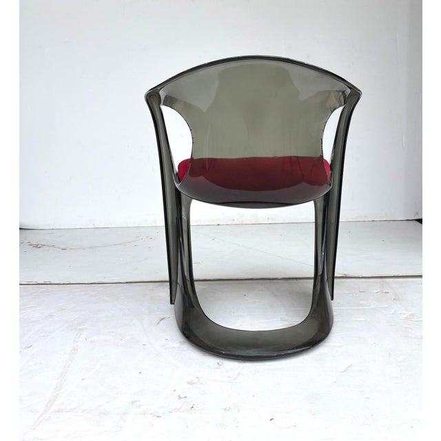 Smoky Lucit Dining Chair Set of 8 For Sale In Los Angeles - Image 6 of 6