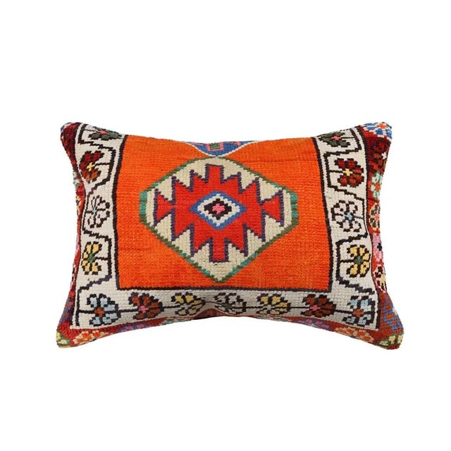 Reclaimed Rug Textile Pillow Cover For Sale - Image 4 of 4