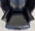 Animal Skin Classic Georgian Chippendale Black Leather Wingback Library Gentlemans Armchair For Sale - Image 7 of 16