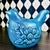 Oversized Danish Midcentury Ceramic Hen in Turquoise Crackle Glaze, 1960s For Sale - Image 4 of 6