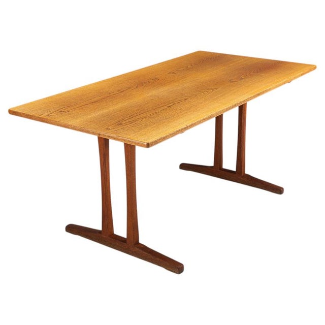 C18 Shaker Dining Table in Oak attributed to Børge Mogensen for FDB, Denmark, 1947 For Sale - Image 16 of 16