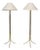 Mid 20th Century Brass Floor Lamps by Lang-Levin (Pair) For Sale