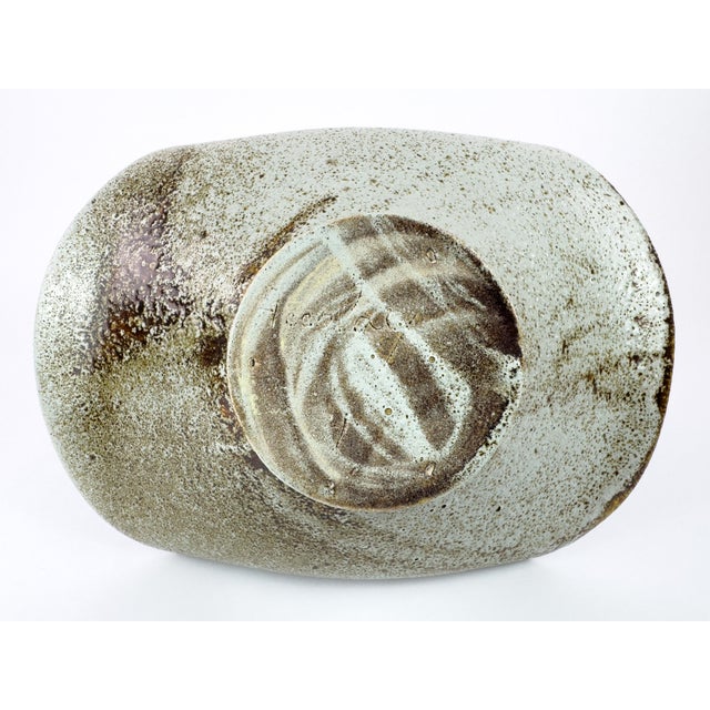 Vintage Accolay Stoneware Basket With Twisted Handle, France, 1960s For Sale - Image 15 of 16