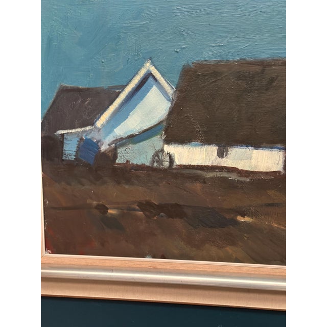 Bengt Hillgrund, Farm in the Landscape, 1950s, Oil Painting on Canvas, Framed For Sale - Image 14 of 18