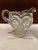 Rare Late 1800’s- Early 1900’s American Brilliant Period ( ABP) Cut Glass Creamer. Stunning Cut Glass Heart Shaped (which...