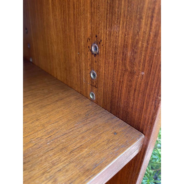 1960s Teak Danish Secretary Desk Bookcase For Sale - Image 6 of 12