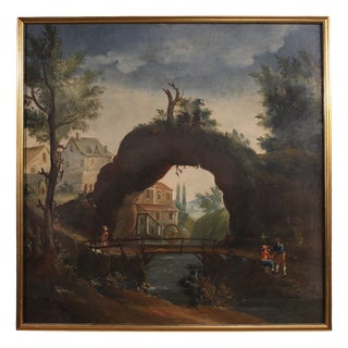 French Artist, Landscape, 1780, Oil on Canvas For Sale