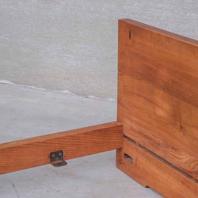 Mid-Century L02A Single Bed in Elm by Pierre Chapo For Sale - Image 8 of 13