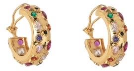 Example of Huggies and Hoop Earrings