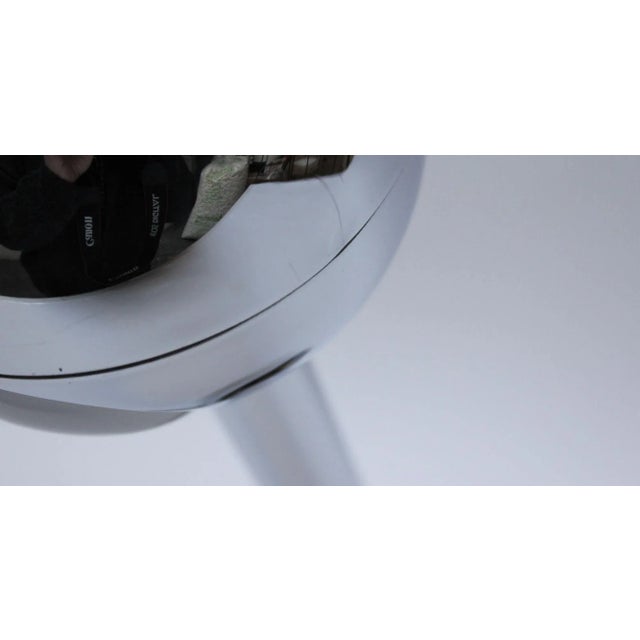 Chrome French Moderne Chrome "Barbell" Pivoting Table Lamp by Pierre Cardin For Sale - Image 8 of 13