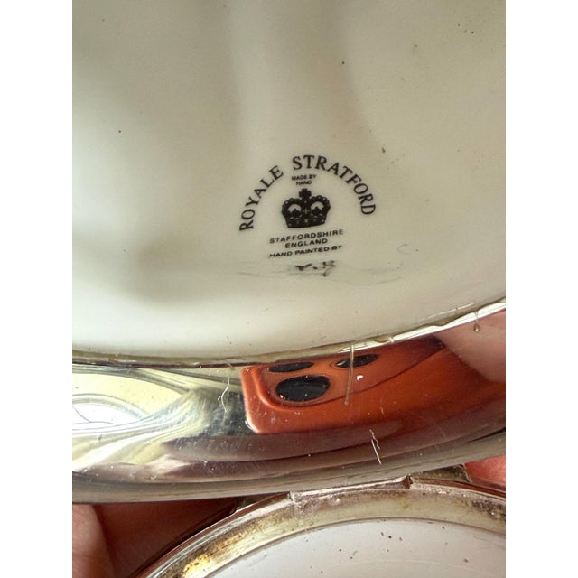 Rare Antique Golden Labrador Dog Equestrian Hinged Stirrup Cup Hand Painted With Lid Royale Stratford Staffordshire England Artist Initials For Sale In Philadelphia - Image 6 of 7