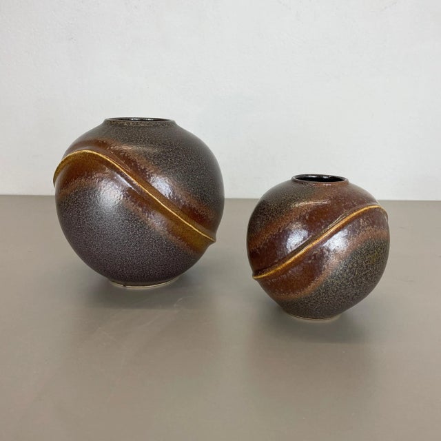 Ceramic Ceramic Pottery Orion Vases from Dümler and Breiden, Germany, 1970s, Set of 2 For Sale - Image 7 of 18