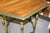 Antique Hexagon Table | Green and Yellow Painted Wood For Sale - Image 4 of 5