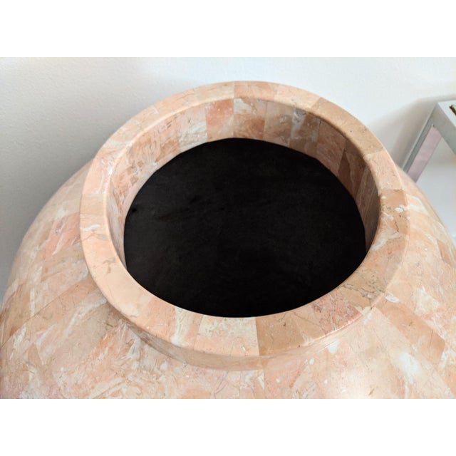 Palatial Huge Pink Marble Floor Vase Chairish