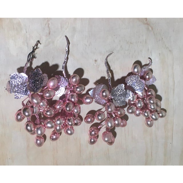 Antique Pink Mercury Glass Grapes Set of 4 Chairish