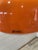 Harvey Guzzini Vintage Space Age Italian UFO Orange Pendant Lamp in Chrome by Guzzini for Meblo, 1970s For Sale - Image 4 of 10