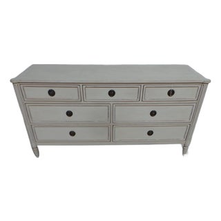 Gustavian Style Unique 7 Drawer Dresser For Sale