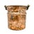 Vintage Hammered Copper Cachepot With Brass Swing Handle — Rustic European / English Country / Colonial Style For Sale In Houston - Image 6 of 13