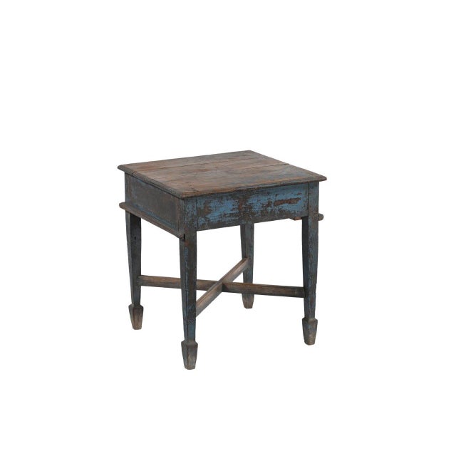 1950s Vintage Indian Teakwood Side Table For Sale - Image 5 of 5