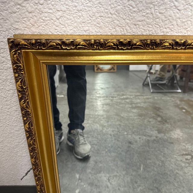 Ornate Gold Framed Mirror, Vintage For Sale - Image 10 of 12