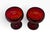 Gemstone 1930s Fenton Georgian Ruby Agua Caliente Champagne or Dessert Goblets - A Pair For Sale - Image 7 of 10