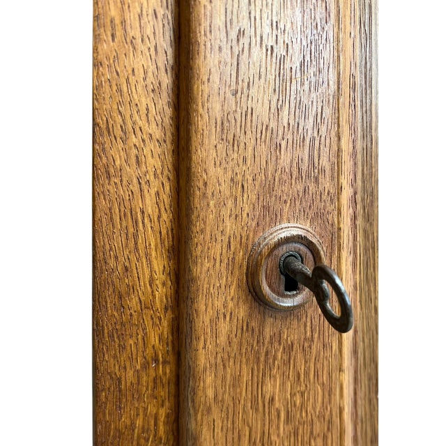 Antique Oak Wall-Mounted Cabinet, 1900s For Sale - Image 12 of 14