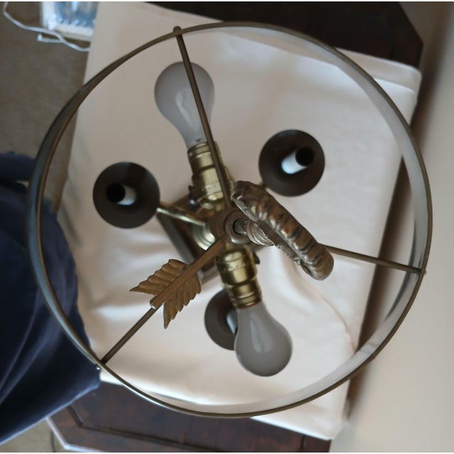 Early 20th Century Brass French-Style Bouillotte Lamp For Sale In Minneapolis - Image 6 of 18