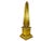 Vintage Hollywood Regency Modern Tall Brass Obelisk For Sale - Image 11 of 11