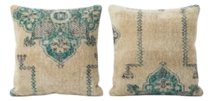 Anatolian Oushak Rug Pillow Cover 20'' X 20'' - Set of Two