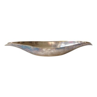 Modernist Silver-Plated Oblong Dish by Günter Kupetz from WMF, 1950s For Sale
