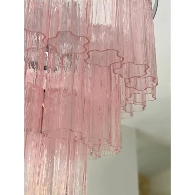 Early 21st Century Tronchi Murano Glass Chandelier in Venini Style by Simoeng For Sale - Image 5 of 11