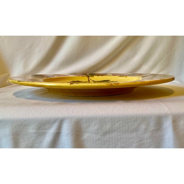 Hand Crafted and Hand Painted Italian Art Pottery Platter For Sale - Image 10 of 12