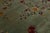 Antique 1920s Art Deco Chinese Nichols Rug in Sage Green & Plum Floral Design For Sale - Image 12 of 12
