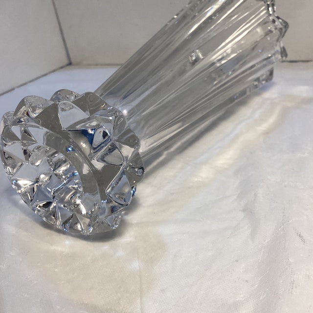 Glass Early 20th Century Heavy Rosenthal Crystal Vase/Candleholder For Sale - Image 7 of 12