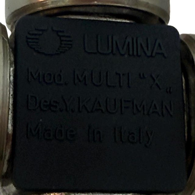 Postmodern Italian Multi X Desk Lamp by Yaacov Kaufman for Lumina, 1980s For Sale - Image 9 of 10