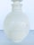 Stylish Global Views Modern White Marble Orb Bottle, showroom floor sample