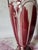 Art Nouveau Burgundy Barbotine Vase with Floral Relief, 1900s For Sale - Image 12 of 16