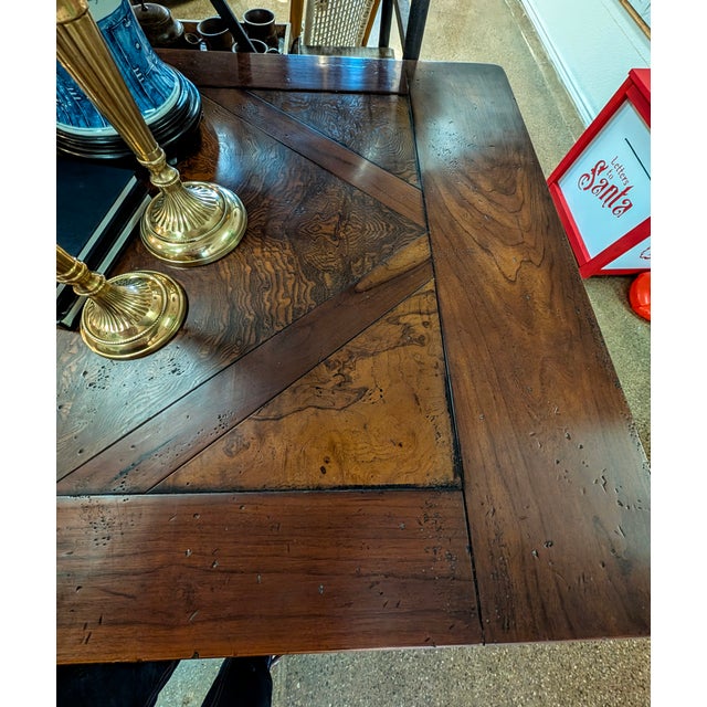 Narrow Vintage Tavern Dining Table Solid Wood For Sale - Image 10 of 11
