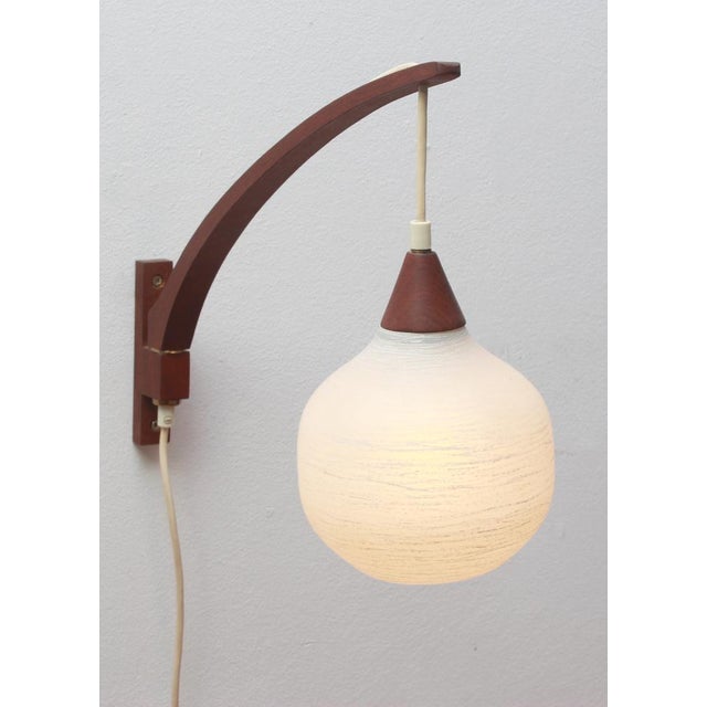 Brown Vintage Wall Light, 1960s For Sale - Image 8 of 15