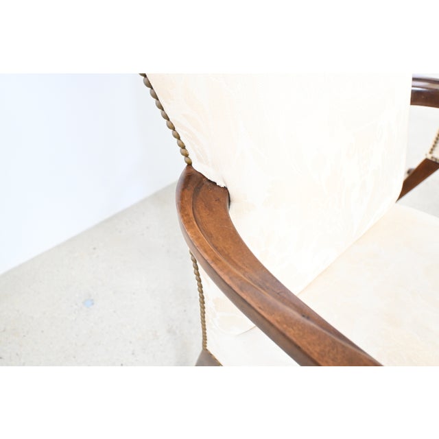 Baker Furniture Queen Anne Mahogany Armchairs – Pair For Sale - Image 12 of 14