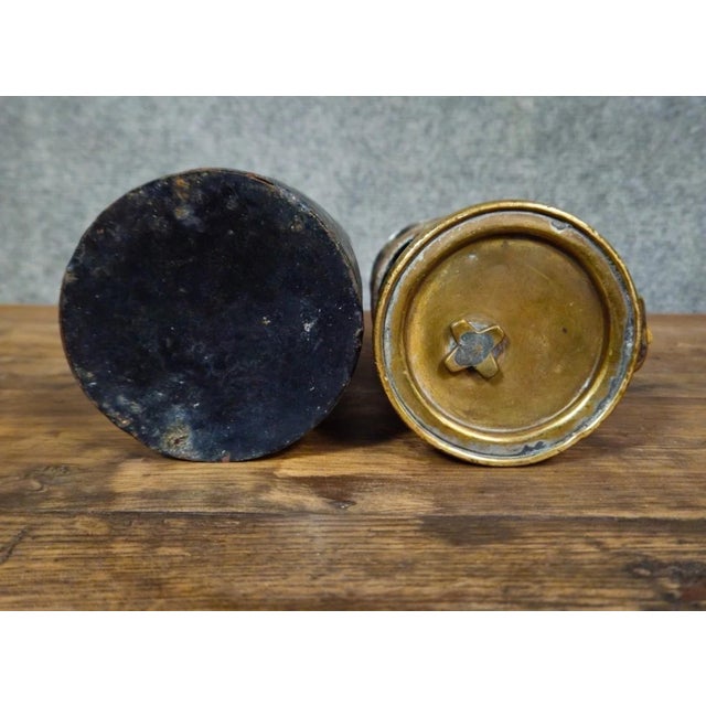 Black Antique Miners Lamps For Sale - Image 8 of 11