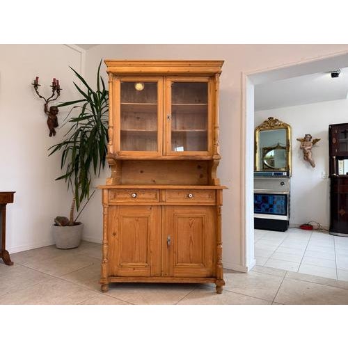Antique Gründerzeit Kitchen Cupboard in Softwood, 1890s For Sale - Image 6 of 17