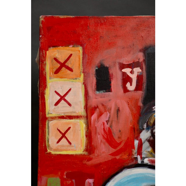 Delphine Perlstein, Earth to the Moon, 2006, Oil on Canvas For Sale - Image 12 of 14