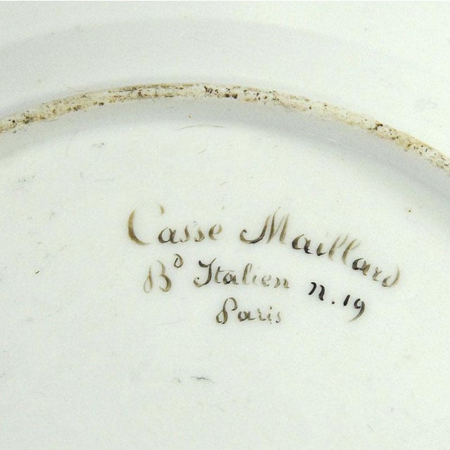 Chinoiserie Porcelain Plate from Casse Maillard, Paris, France, 19th Century For Sale - Image 10 of 11
