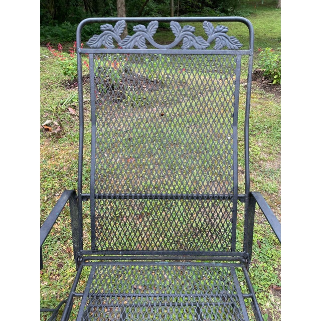 Vintage 1960’s Pair of Wrought Iron Chaise Lounges Attributed to Russell Woodard Chairish