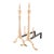 American cast bell metal columnar andirons with double urn finials. The columns are supported by arched slipper feet...