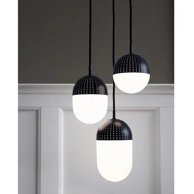Medium Black Dot Pendant Lamp by Rikke Frost For Sale - Image 4 of 8
