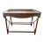 1990s Maitland-Smith Rattan and Faux Bamboo Tray Table For Sale