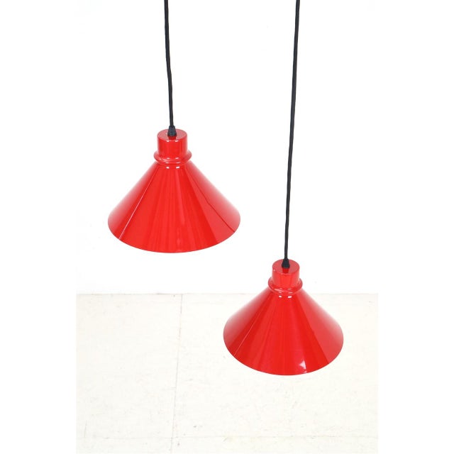 Postmodern Danish Pendant Lights by Nordisk Solar Compagni, 1970s, Set of 2 For Sale - Image 3 of 17